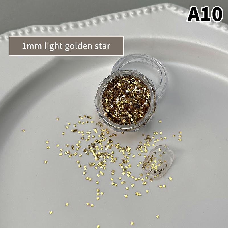 Mini Sparkling Heart Star Nail Glitter Sparkling Pentagram Nail Decoration Nail Salon Design Accessories DIY Nail Art Design