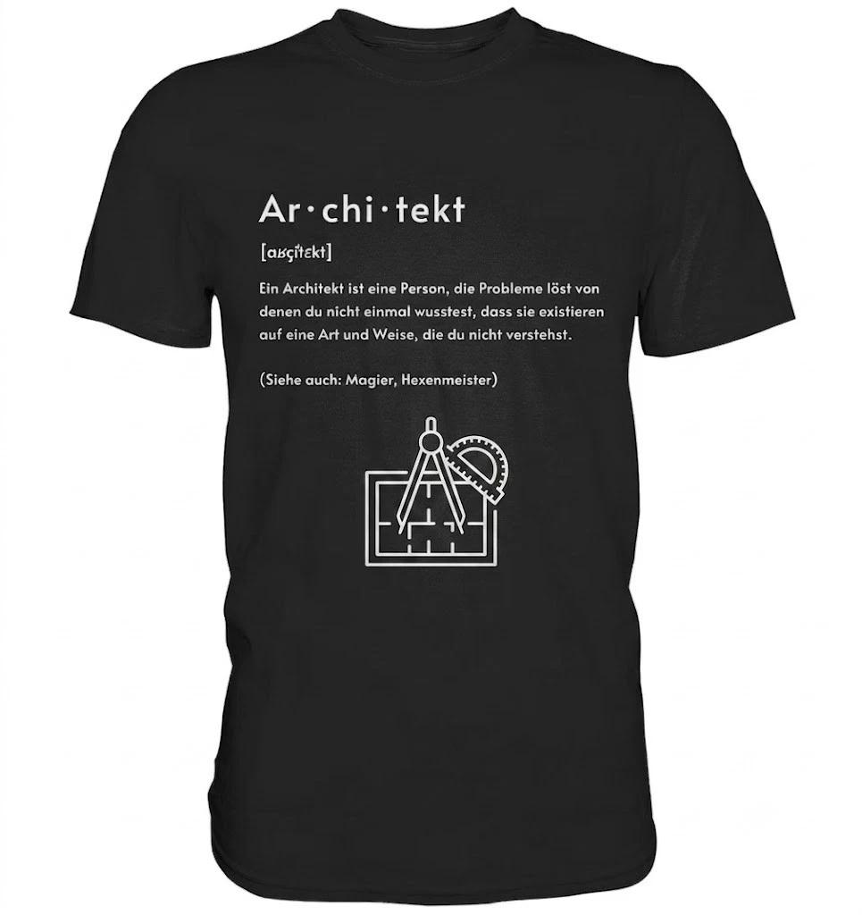 Architect Definition Architecture Phonetic Transcription Black T Shirt