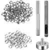 Fashion 100 Sets of Inner Diameter 5mm Eyelets + Tools Boxed Copper Eyelet Button Shoes Clothing Gift Bag Eyelet Button