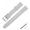 Мягкий силиконовый ремешок для часов, подходящий для Swatch 12 мм, ремешок для девочек и женщин, цветной, водонепроницаемый, наручный браслет, аксессуары для часов