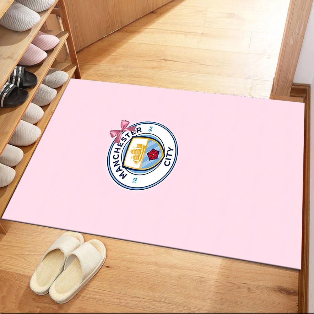 Manchester City Floor Mat Design For Dining Room Living Rooms Game Room Playrooms Antislip Rug Anime Office Decor Perfect Gift For Womenmen