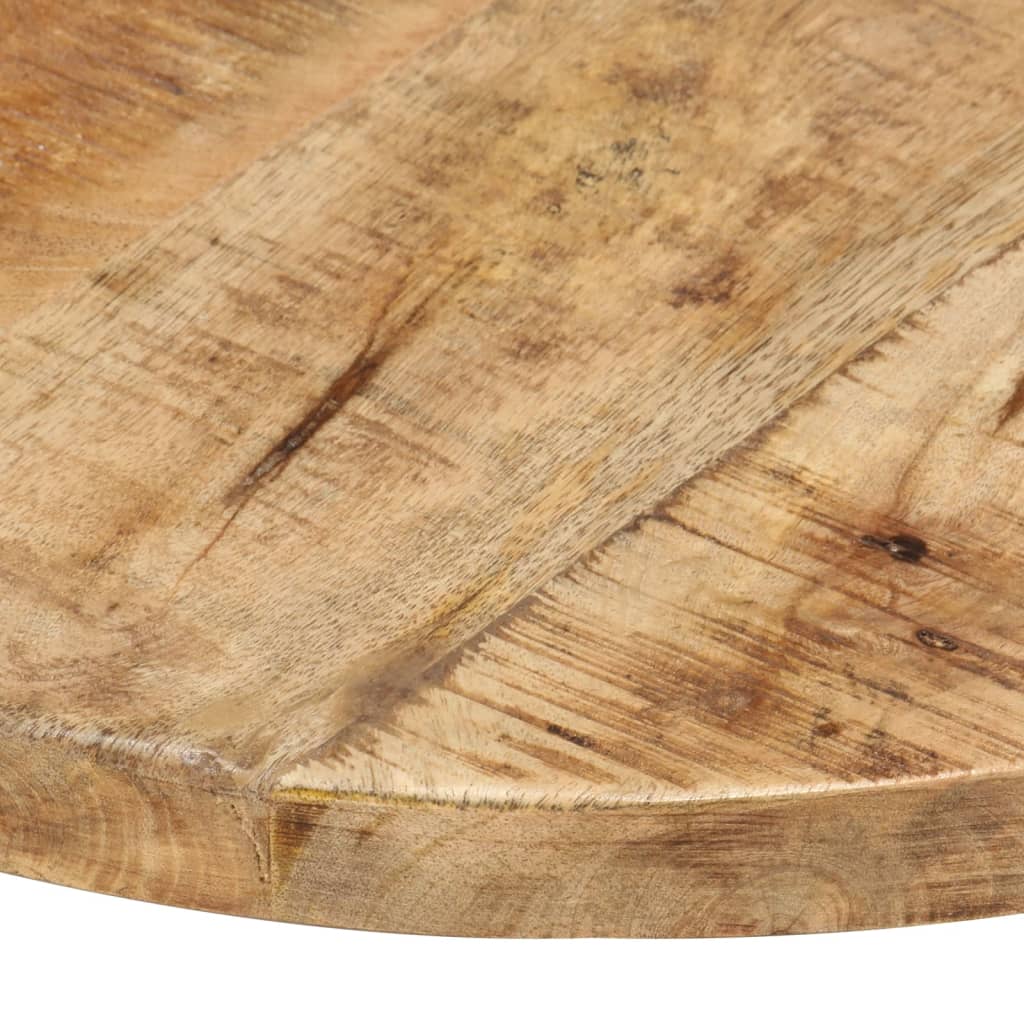 Solid Mango Wood Table Top Round 25 27 mm Thick 40 cm Diameter