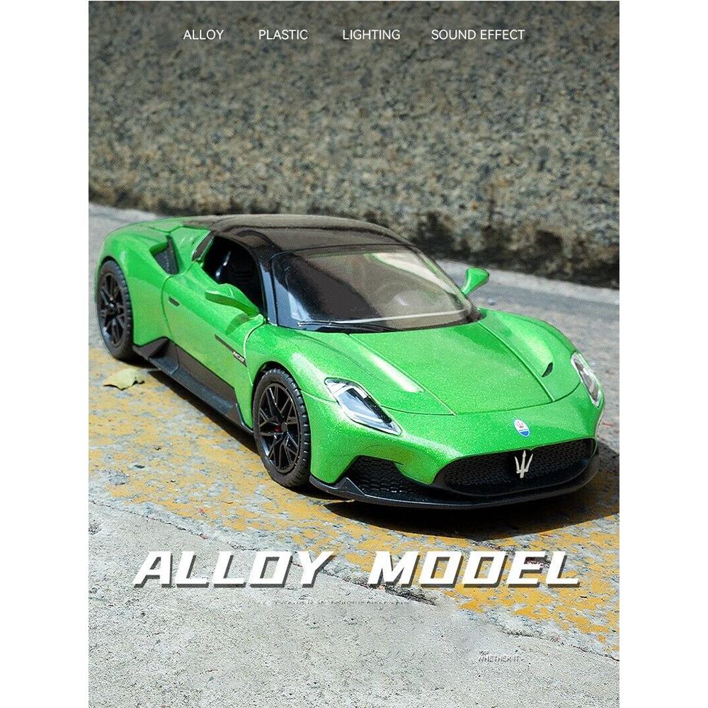 Масштаб 1/22 Maserati MC20, модель спортивного автомобиля со звуком и светом, откидная модель из сплава, литая под давлением модель автомобиля для детей, игрушка в подарок