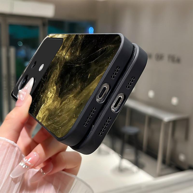 Красивый Цветок Милые Кошки Чехол Для Xiaomi Poco M6 Pro 4G / Poco M7 Pro 5G Закаленное Стекло Чехол Для Телефона Защитная Крышка Жесткий Корпус