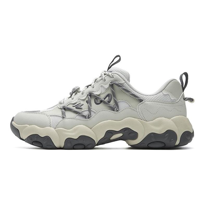Fila FLUID 6 Амортизация Устойчивость к истиранию Покрытие Легкие Низкие Массивные Кроссовки Мужские Серый F12M612137FSW