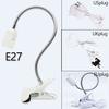 E27 400MM Flexible Clip Switch LED Lamp Holder Socket Power Cable