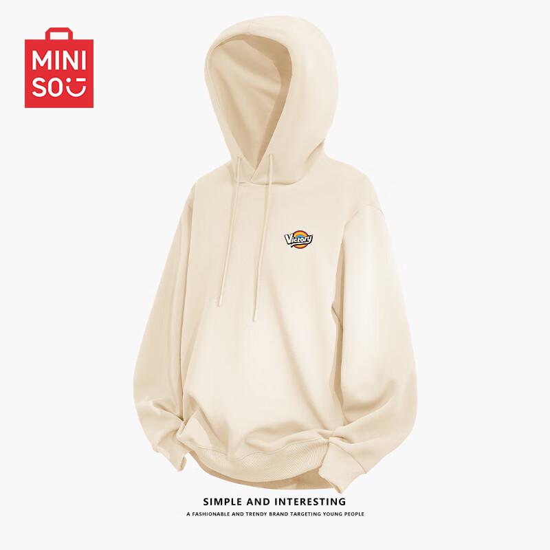 MINISO Мужская повседневная толстовка оверсайз с капюшоном