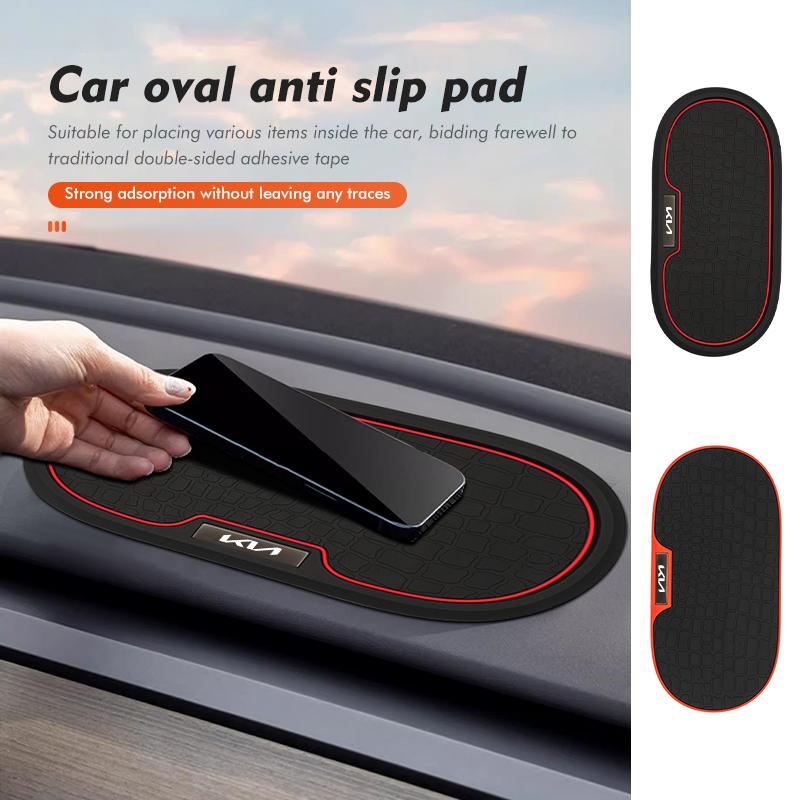 URDV7 For KIA Car Dash Board PVC Anti-Slip Mat Phone Storage Holder Interior Accessories Cerato Soul Venga Forte Spectra Sedona Niro