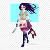 Alice In Wonderland Alice Liddell Alice Madness Return Iron On Heat Transfer Printing Vinyl Patches Sticker for Clothes DIY Appliques Washable Patches