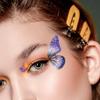12/1 Sheets Gradient Glitter Temporary Butterfly Facial Tattoos Costume Party Face Tattoos For Women/Girls Waterproof But Easy Remove Tattoos