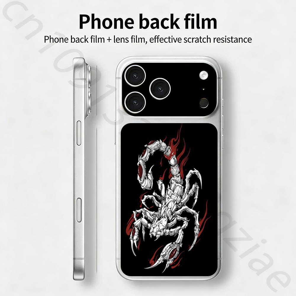 Наклейка-винил Scorpion TICKET для iPhone 17 Pro/Pro max Защитная пленка для задней панели, рамки, камеры