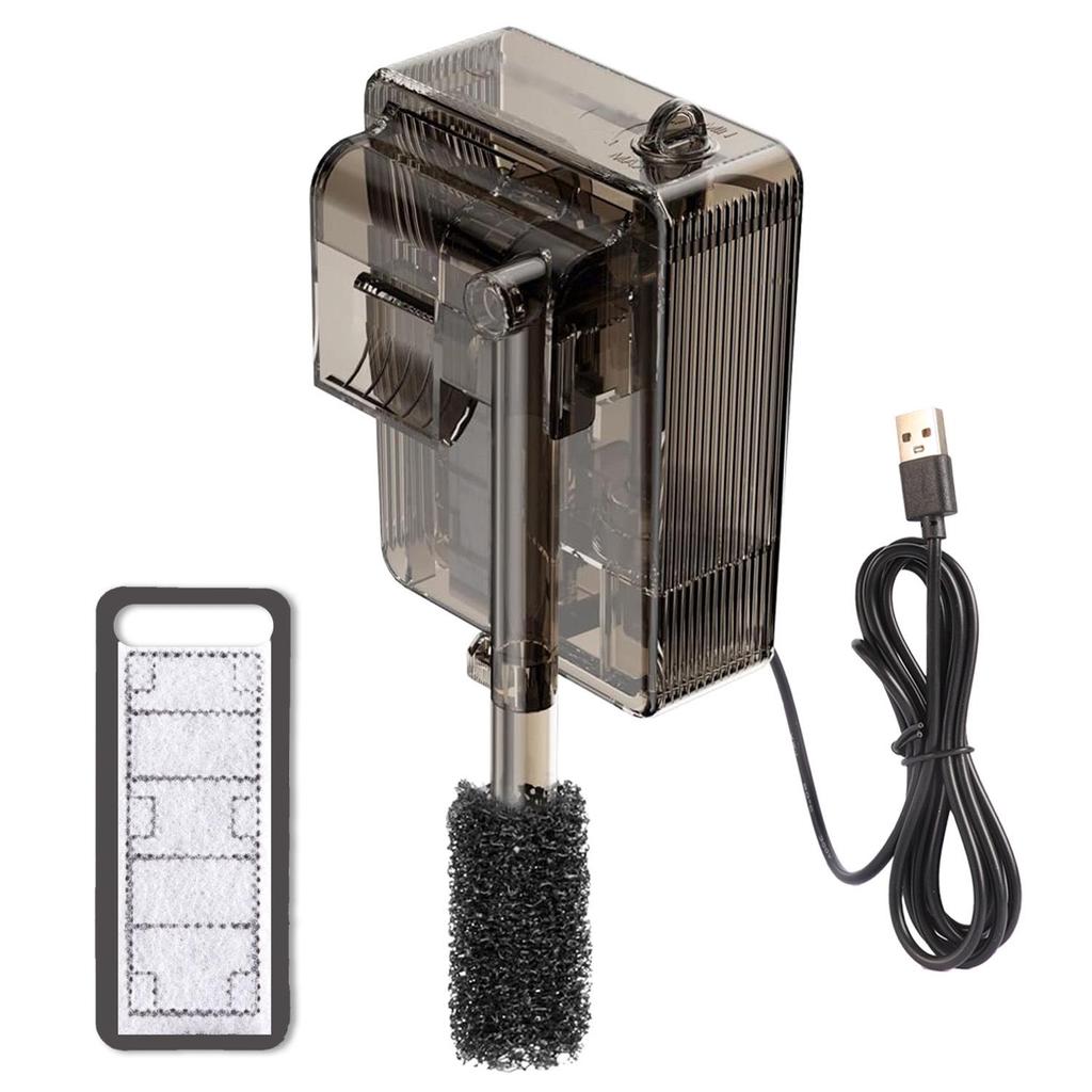 Ричжао Настенный Тонкий Водопад Скиммер для Масляной Пленки и Внешний Фильтр для Аквариума.