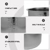 304 Stainless Steel Electric Rice Cooker Inner Pot Thickened Non Stick Universal Replacement Accessory with Scale for