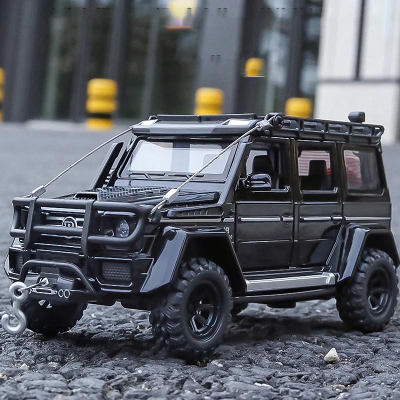 1/32 Benz G550 Adventure 4X4 V8 литая модель автомобиля, автомобили со звуком и светом, детская коллекция игрушек, подарок на день рождения мальчика