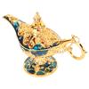 Arabian Lamp Wedding Party Vintage Zinc Alloy Legend Wishing Light Costume Party Decoration Gold