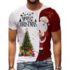 Funny Christmas T-Shirts for Men Summer Fashion Men's Clothing O-Neck Short Sleeve 3D Print Men T-Shirt Vintage Street T-Shirt