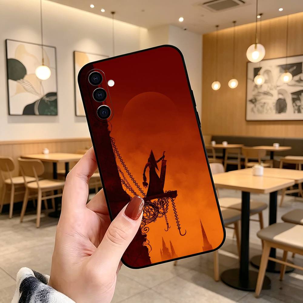 Игры Silent Hill Ужасы Чехол для телефона Черный Силиконовый Мягкий Для Samsung Galaxy A73,A72,A71,A70,A53,A52,A51