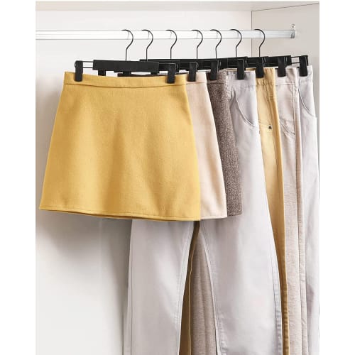 DOIOWN Pants Hangers, Pants Hangers, Slacks Hangers, Skirt Hangers, Space-Saving, Non-Slip, Anti-Slip, Multi-Functional Closet/Closet Storage, 360 Ro