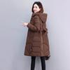Зимние женские длинные парки с капюшоном, новинка 2023 года, плотное теплое хлопковое стеганое пальто с зимней курткой Beit для женской одежды