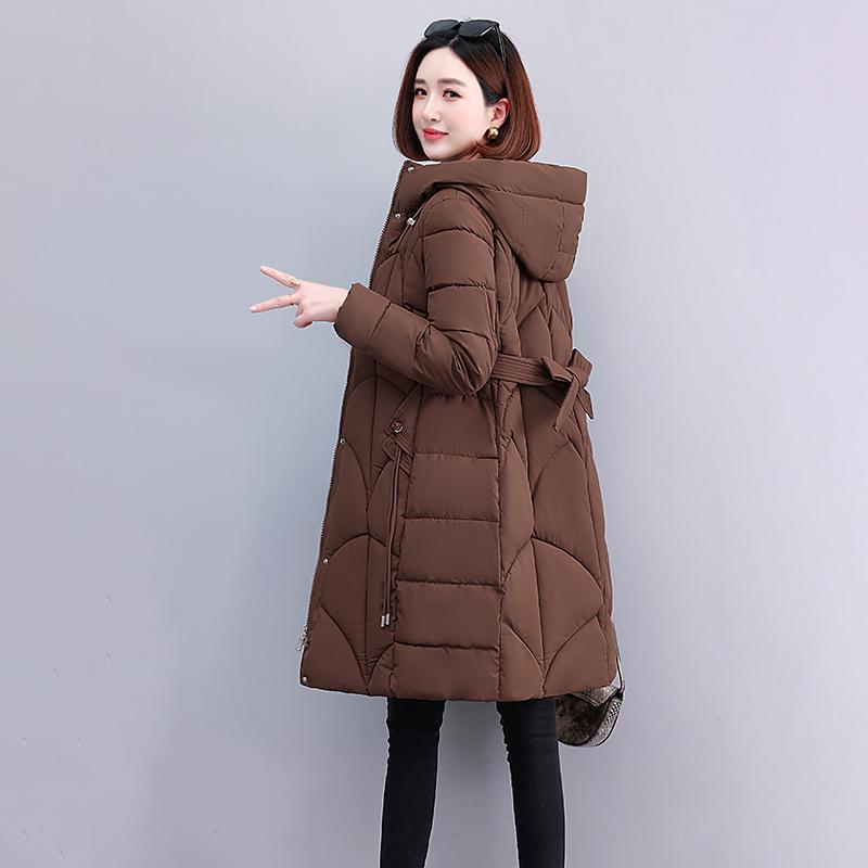 Зимние женские длинные парки с капюшоном, новинка 2023 года, плотное теплое хлопковое стеганое пальто с зимней курткой Beit для женской одежды