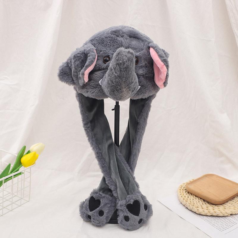 Douyin moving rabbit ear hat cute Internet celebrity airbag pinching ear moving rabbit hat