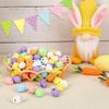50/100Pcs Speckled Foam Easter Eggs Colorful Painted Bird Eggs  Easter Party Decorations