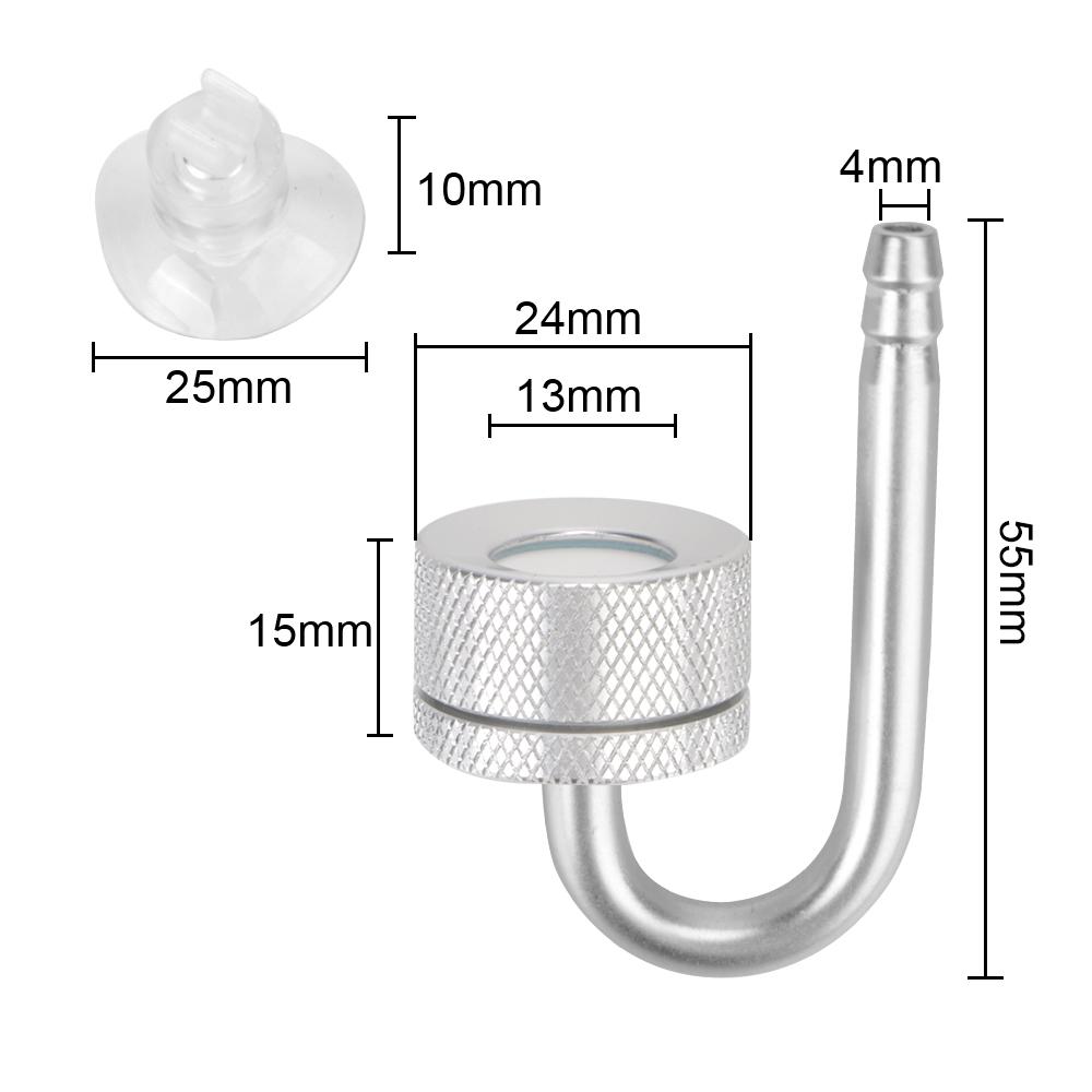 CO2 Generato With Suction Cup Fish Tank Bubble Atomizer Aquarium Accessoires For Aquatic Plant Growth Aquarium CO2 DiffuserGood product