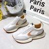 Обувь Forrest Gump из натуральной кожи с небольшой талией, женские весенние новые модные повседневные спортивные туфли для пап на толстой подошве