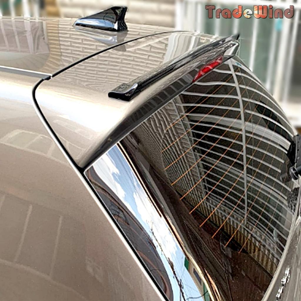 TradeWind Aero Parts Rear Spoiler Tailgate Spoiler Roof Spoiler Lower Skirt Trunk Spoiler Dress Up 1.5m (3.5cm Gloss Black)