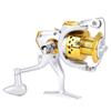 1000 7000 Saltwater Ice Fishing Spinning Reel Sea 5.5:1 Line Wheel Plastic Head(yellow SA1000)