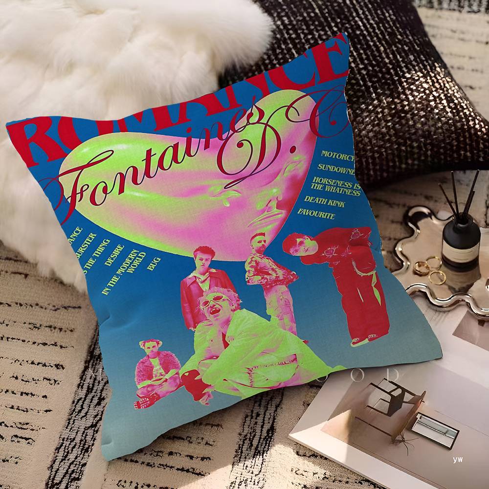 Fontaines D.C. Romance Cushion Cover Polyester Sofa Cushions Decorative Throw Pillows Home Decoration Pillowcover
