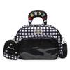 Japanese new high-value casual backpack large-capacity cute bar grid transparent layer pain bag student backpack