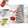 Festive 10 Meter Christmas Tree Ribbon In Colorful Gold Silver And Red Netting