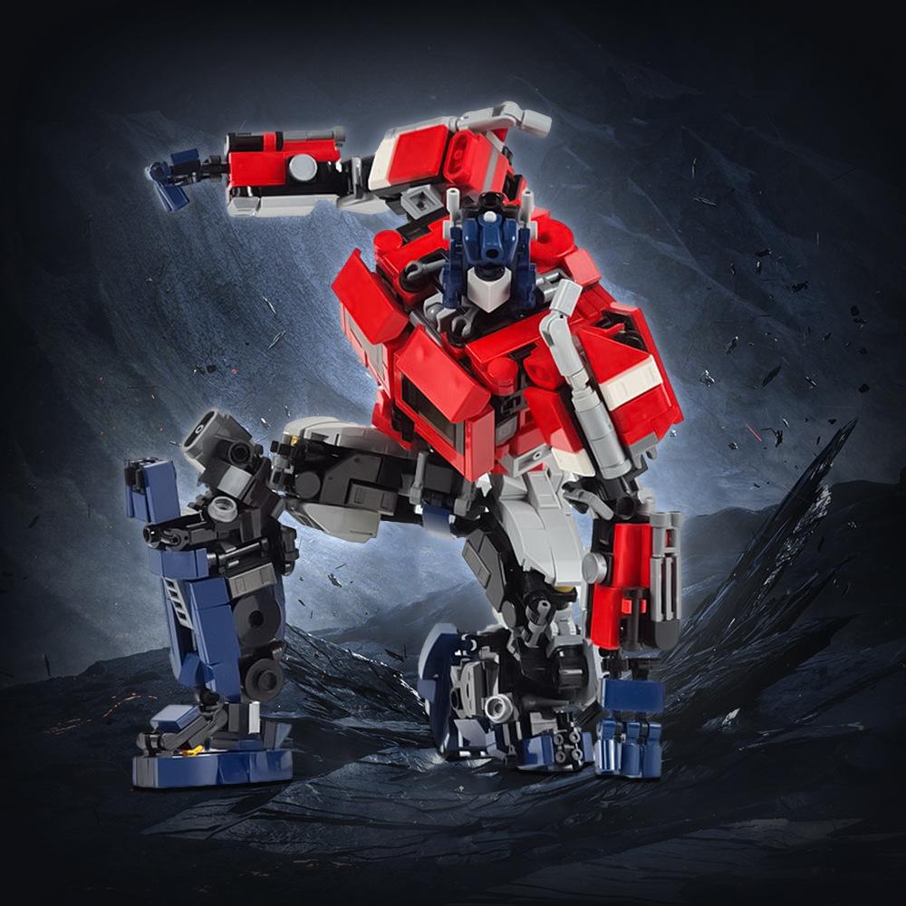 Autobot leader QT pillar building block figure boy birthday gift film and television peripheral small particle assembly building blocks