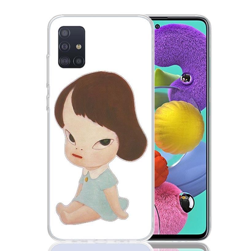 Y-Yoshitomo Nara Phone Case For Samsung Galaxy A52 A32 A22 A12 A02S A50S A30S A51 A31 AA71 Note 20 Ultra 10 S10 Plus Galaxy A52