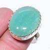Аквамарин Драгоценный камень 925 Стерлинговое серебро Подарочное ювелирное изделие Кольцо Размер 9