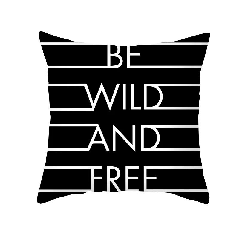 Подушка с надписью «Девиз» Наволочка для офиса, гостиной, автомобиля, украшения, дома, наволочка