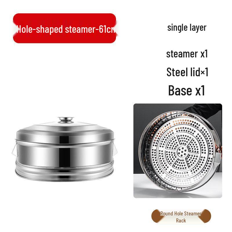 Большая нержавеющая пароварка для рыбы и булочек