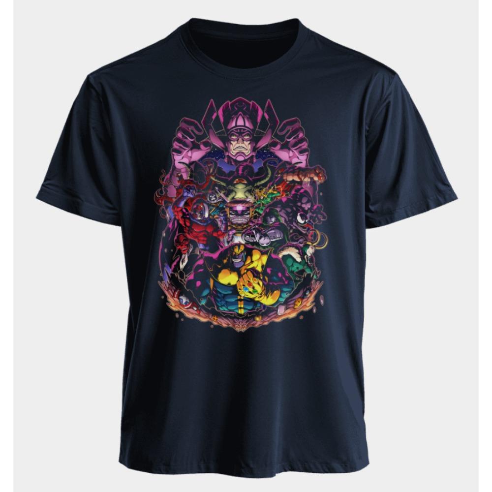 Men's and Women's T-shirts Thanos Galactus Summer American Spring and Autumn New Oversized Harajuku Fashion Short Sleeves