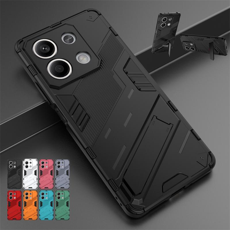 Для Xiaomi Poco X6 5G чехол Poco X6 Pro 5G X 6 Capas Armor Back Phone Bumper Kickstand Противоударный держатель Fundas Poco X6 5G