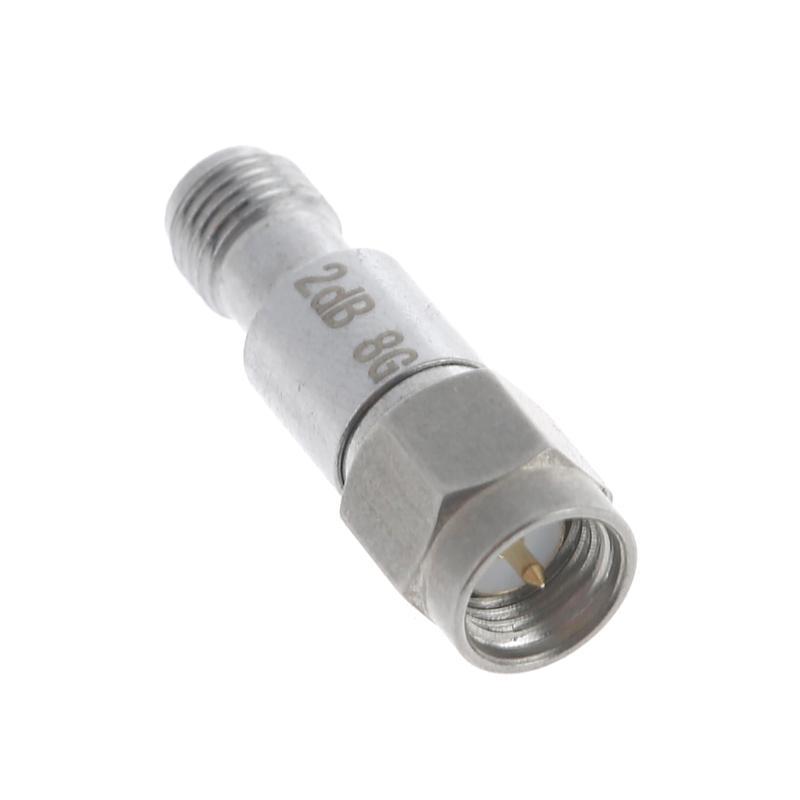 RF Coaxial Attenuator SMA Male to Female DC-6GHz 8GHz 2W 50ohm Used Communications Aviation Fixed Attenuator