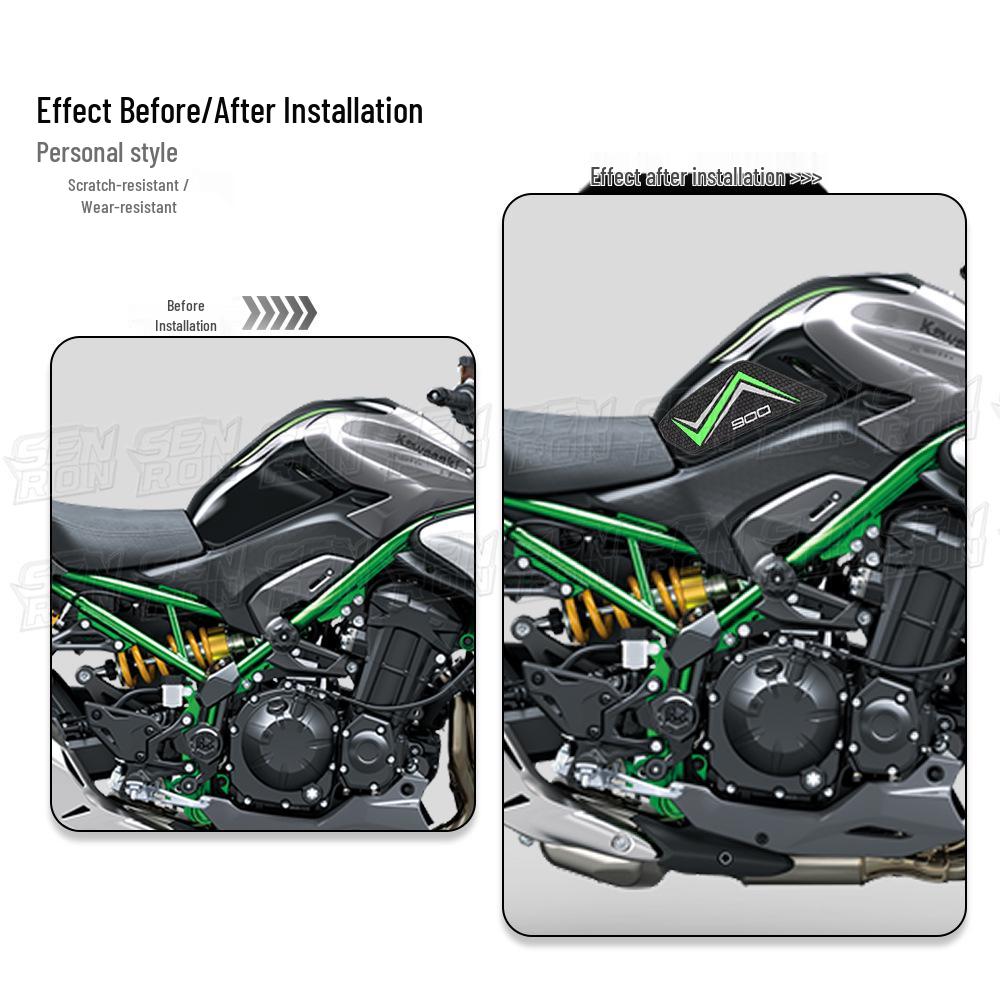 Kawasaki Z900 SE Модель 2025 года Противоскользящая наклейка для защиты топливного бака