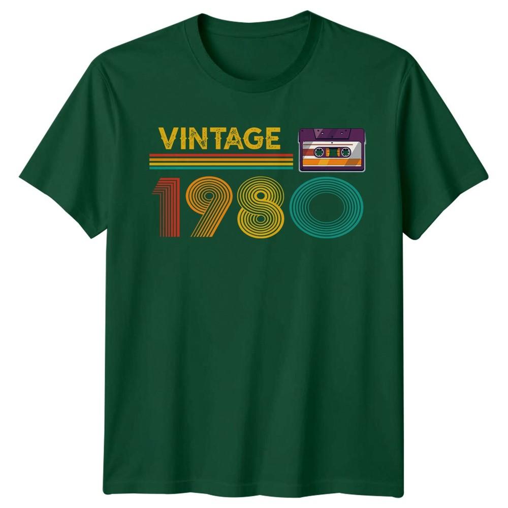 Vintage 1980 Cassette Tape 46th Birthday Gift Unisexs T Shirt