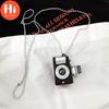 Привет-панк ожерелья со вспышкой для камеры музыкальная подвеска светящееся ожерелье Ретро маленькое ожерелье с камерой вспышка для мужчин и женщин SLR