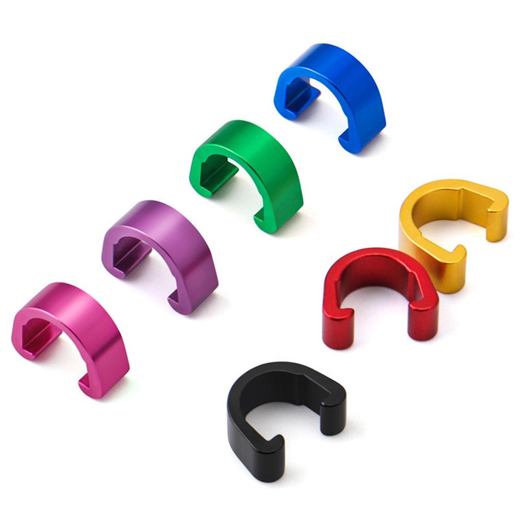 10 шт. алюминиевый сплав велосипедный трос C-образные зажимы тормозной трос корпус зажим фиксированные зажимы тормозной переключатель переключения передач зажим троса