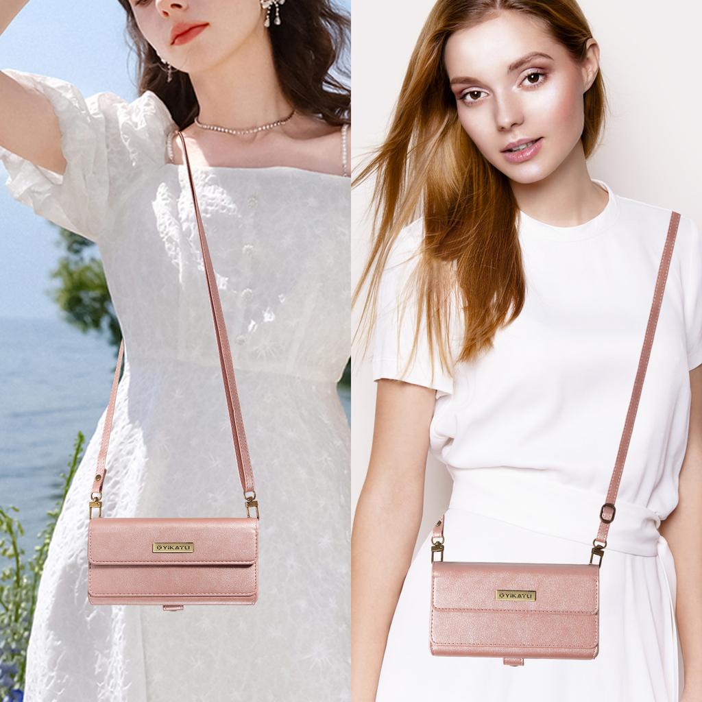 For Samsung Galaxy A06 4G/Galaxy A06 5G/Galaxy A07 4G Case YIKATU YK-008 Zipper Wallet Leather Phone Cover with Shoulder Strap