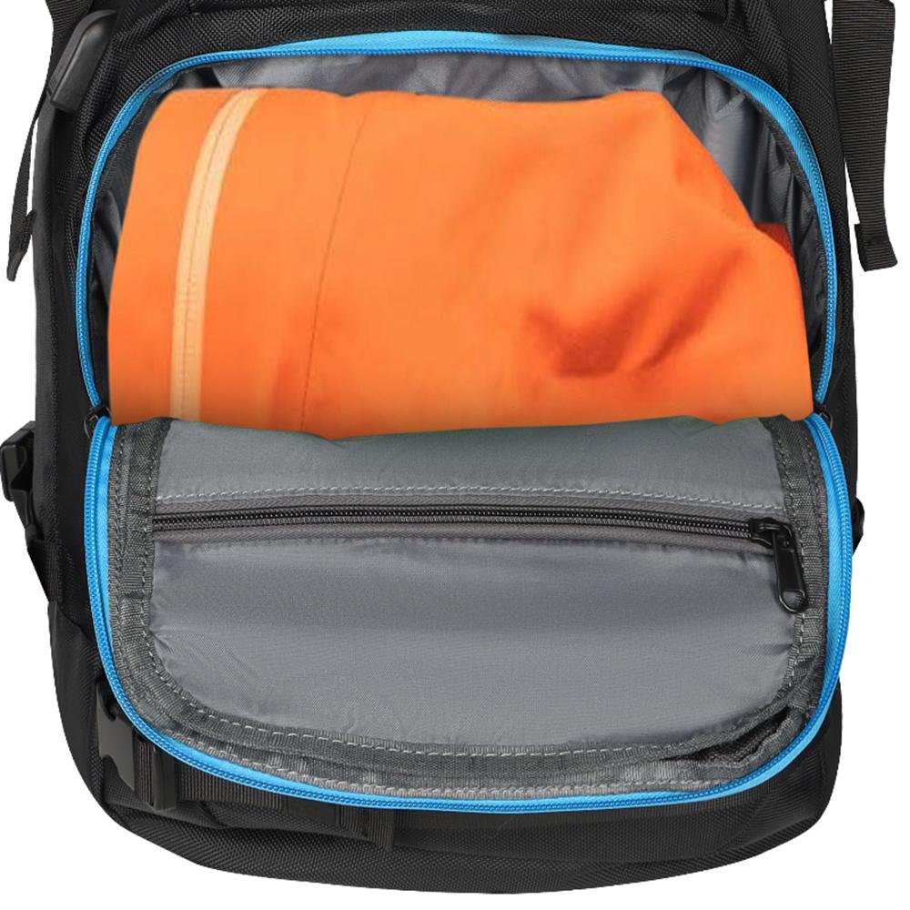 Travel Ski Boot Bag Backpack 50L Large Capacity Waterproof for Snowboard Boots Helmet Goggles Hang Skis Dry Wet Separation