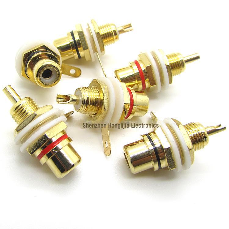Позолоченный аудиовход RCA