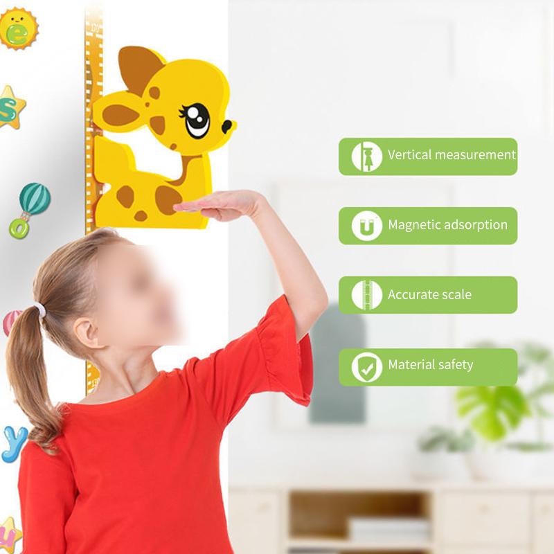 Removable 3d Three-dimensional Cartoon Height Stickers Self-adhesive Children's Magnetic Suction Baby Height Wall Stickers