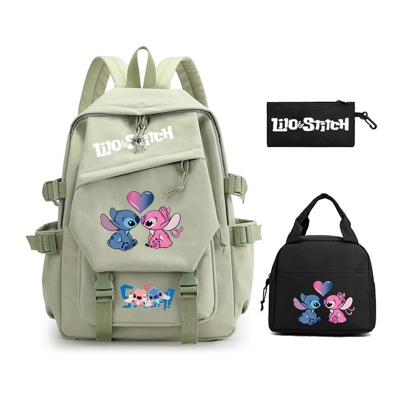 Peripheral Schoolbag Three-Piece Set, Primary And Secondary School Students Backpack, Children'S Lunch Bag, Pencil Bag